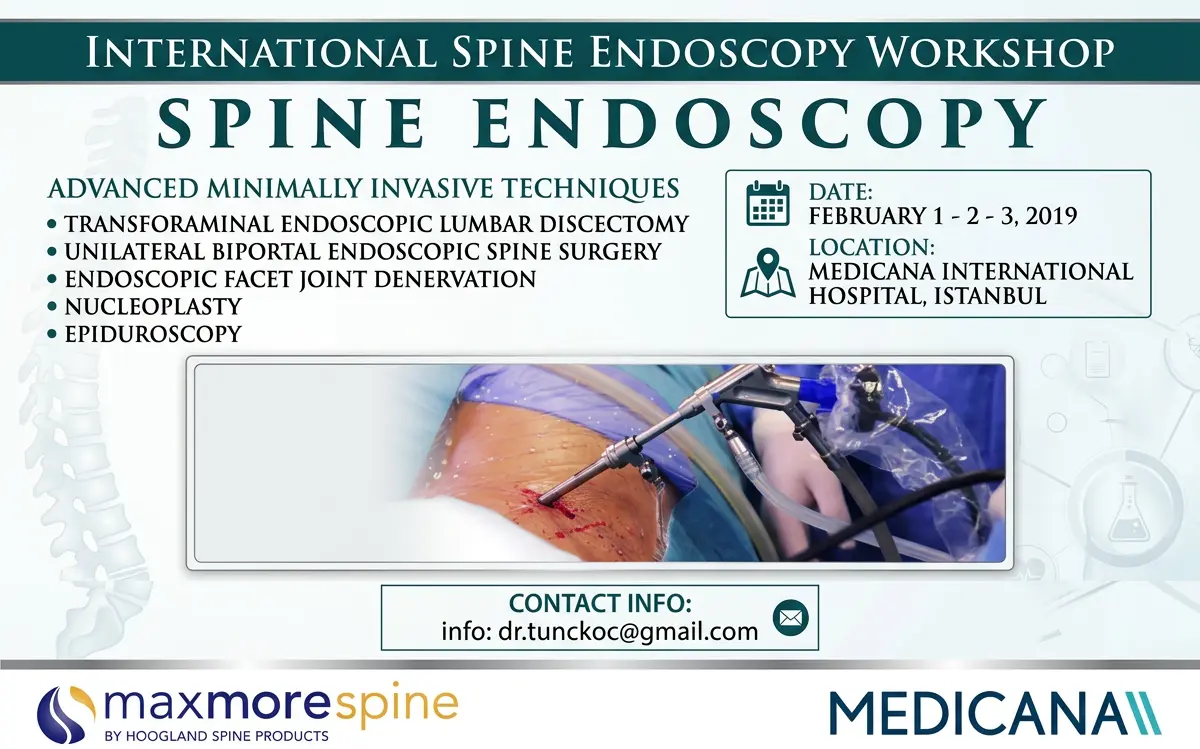 International Spine Endoscopy Workshop 2019 İstanbul Medicana