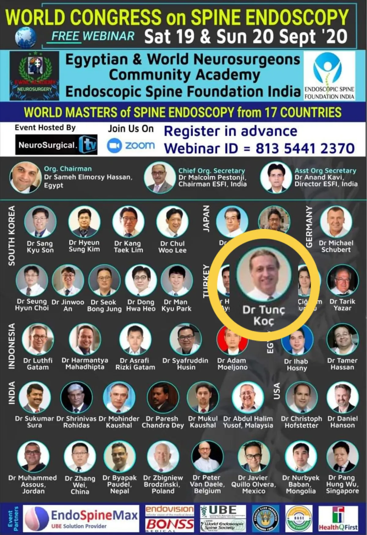 World Congress on Spine Endoscopy 2020 Webinar Mısır